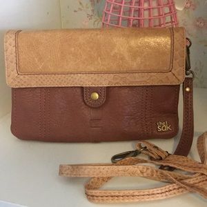 The Sak leather cross body w/straps